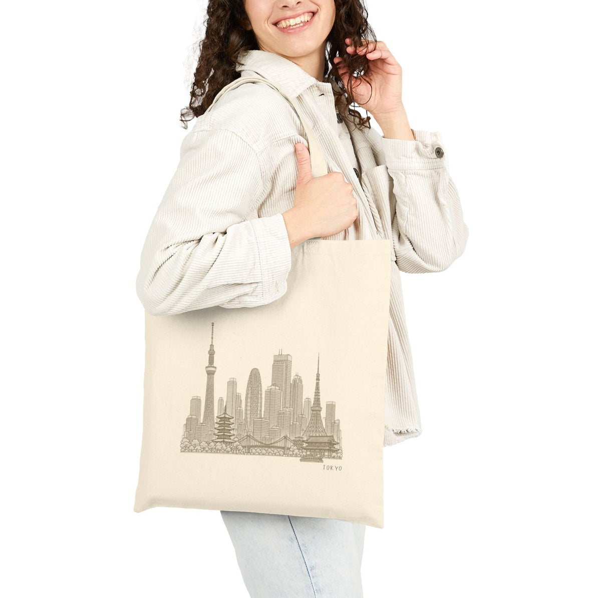 Tokyo Japan Tote Bag - Minimalist Skyline