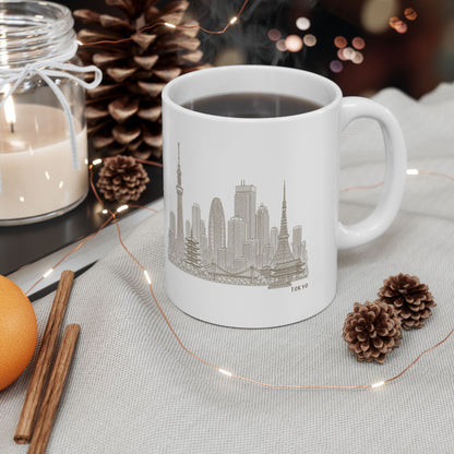 Tokyo Skyline Ceramic Mug