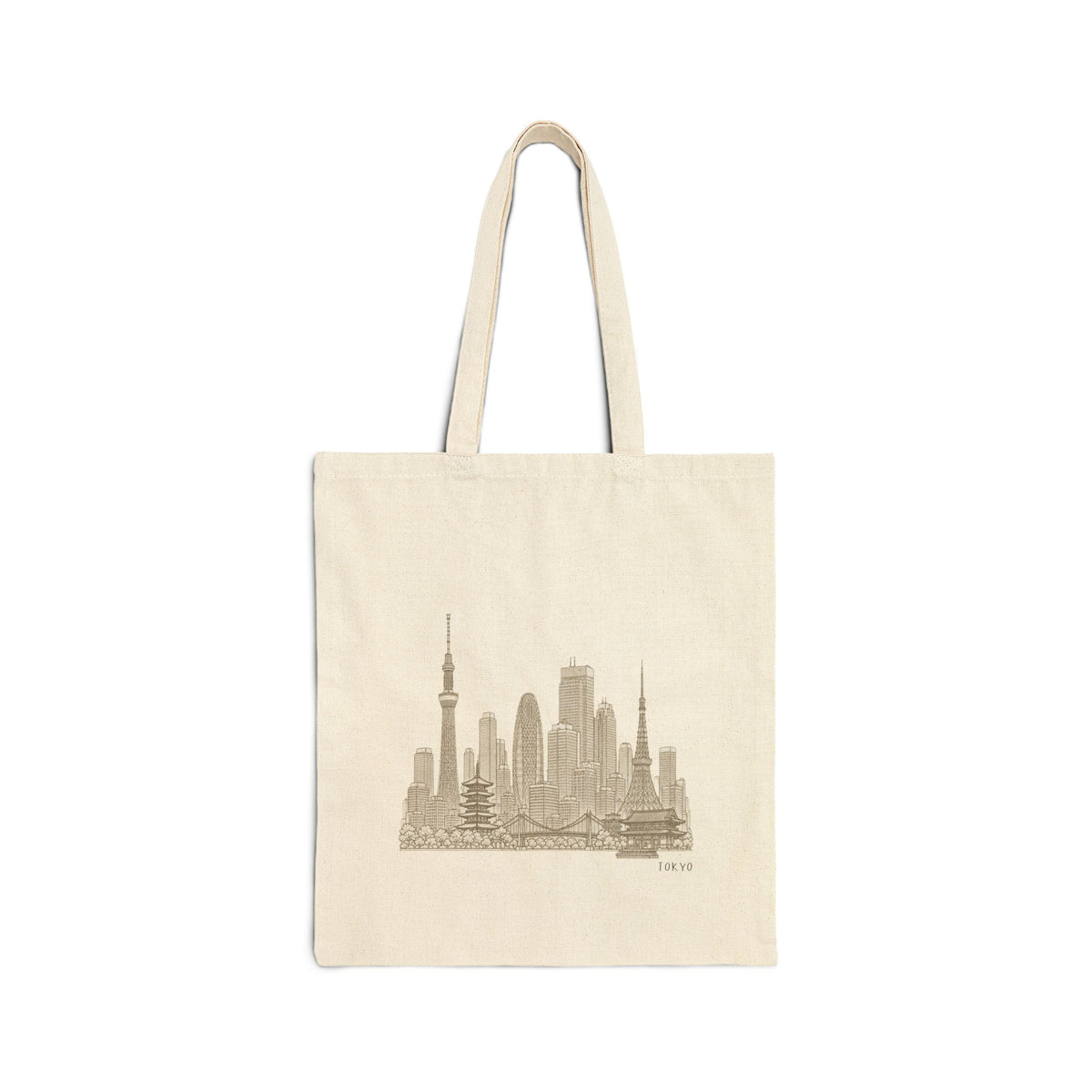 Tokyo Japan Tote Bag - Minimalist Skyline