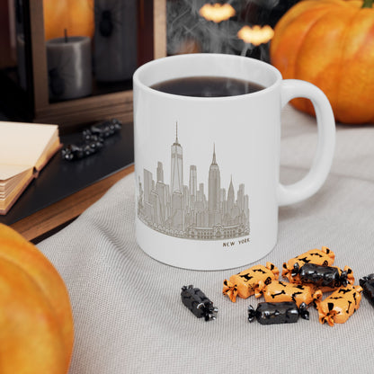 New York Skyline Ceramic Mug