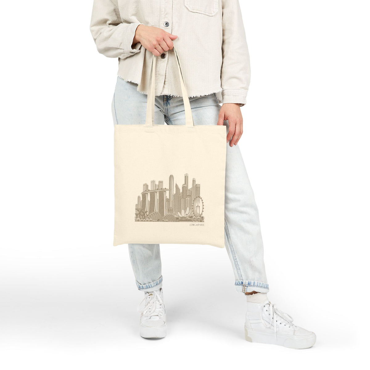 Singapore Tote Bag - Minimalist Skyline