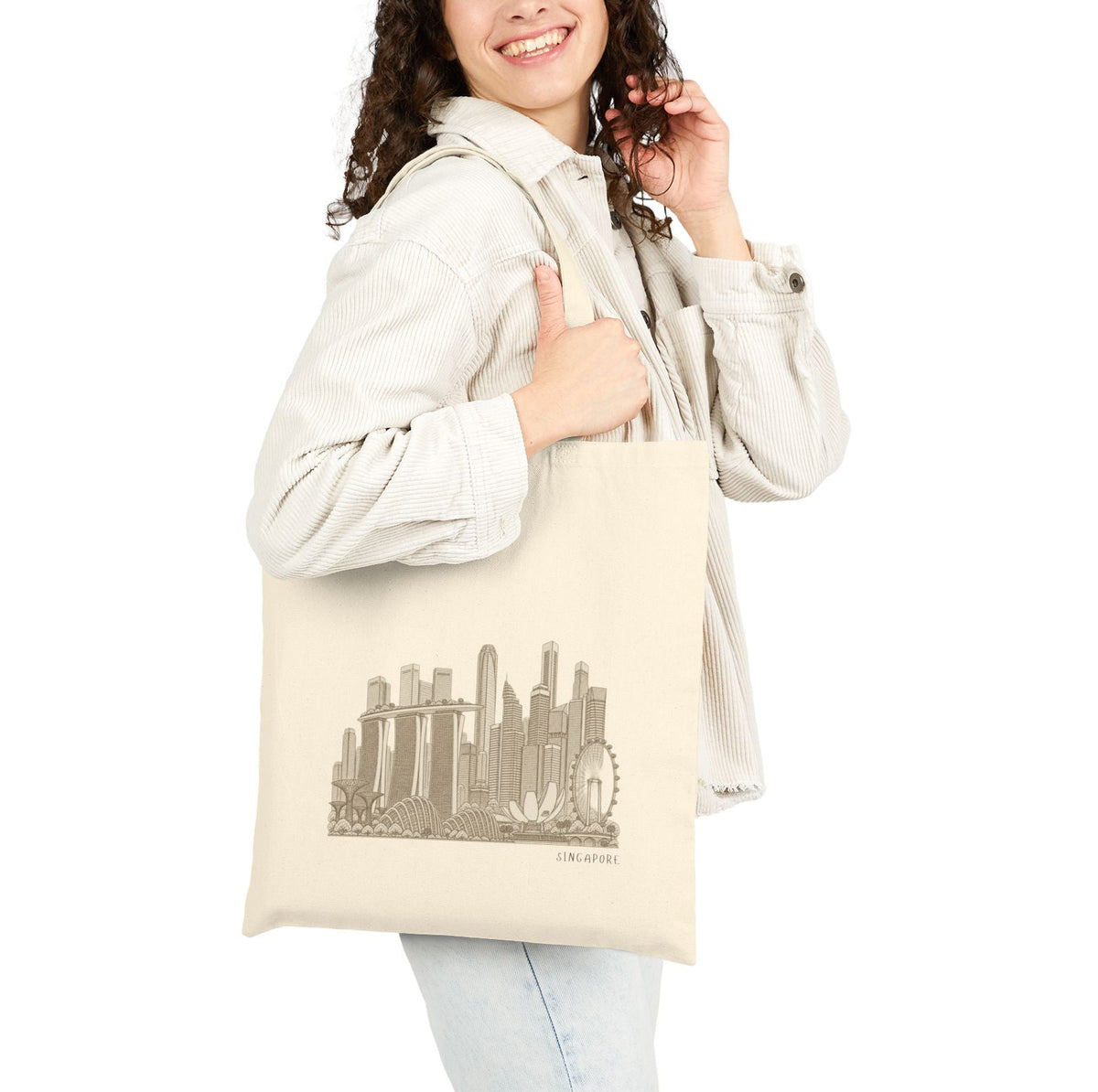 Singapore Tote Bag - Minimalist Skyline