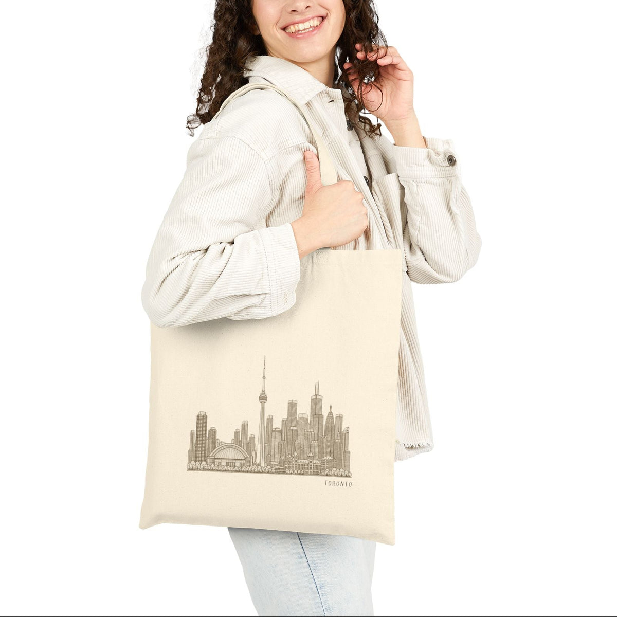 Toronto Canada Tote Bag - Minimalist Skyline