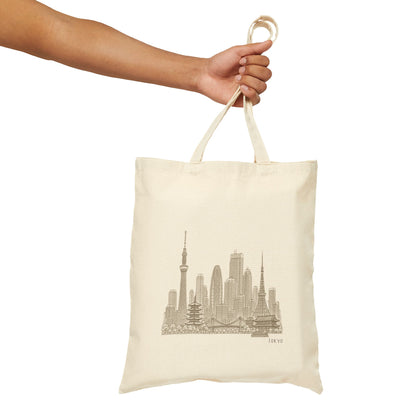 Tokyo Japan Tote Bag - Minimalist Skyline