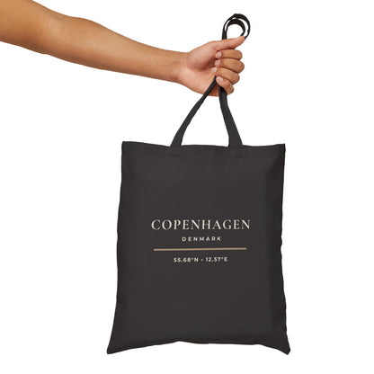 Copenhagen Denmark Tote Bag - Minimalist Typography