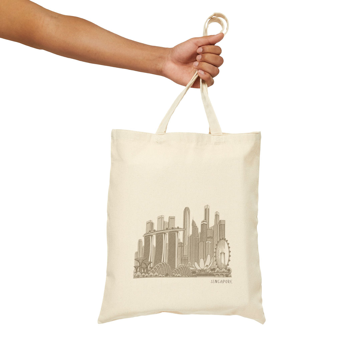 Singapore Tote Bag - Minimalist Skyline