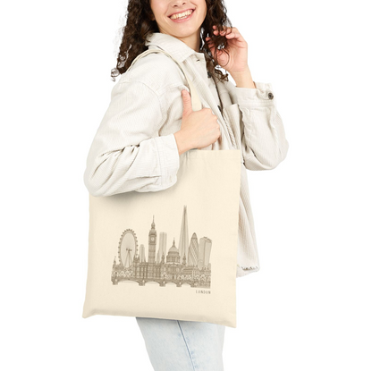 London England Tote Bag - Minimalist Skyline