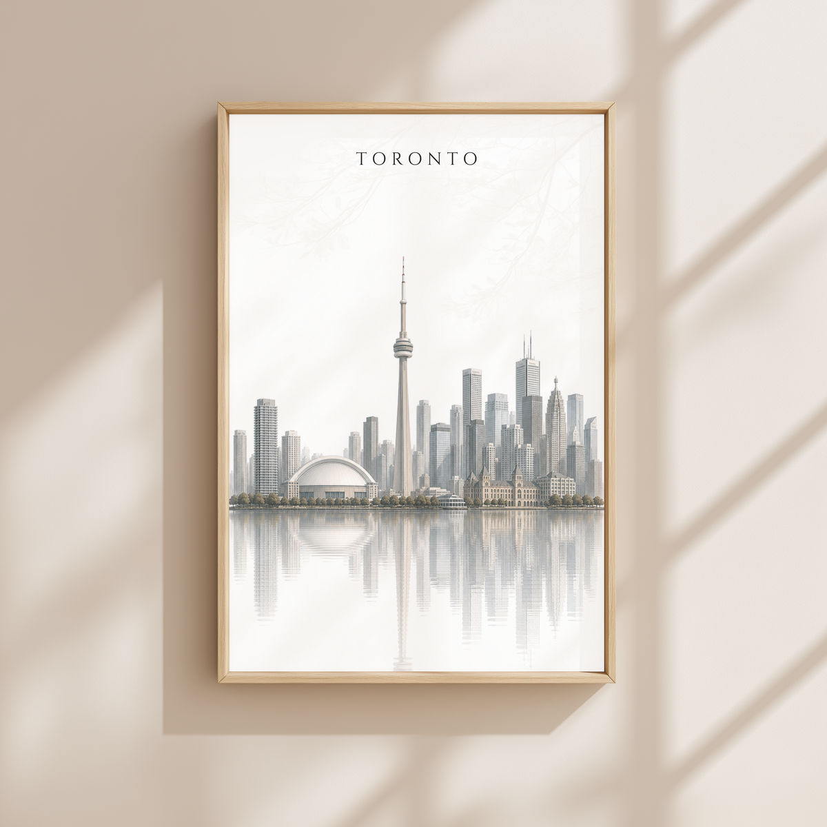 Toronto Canada Travel Wall Art - Skyline (Unframed)