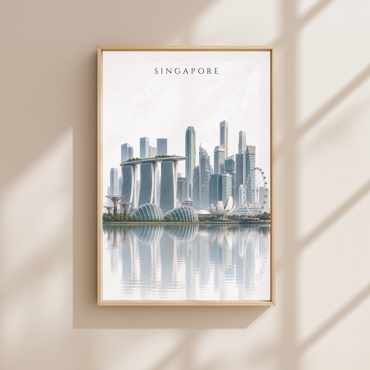 Singapore Wall Art - Skyline (Unframed)