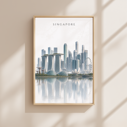 Singapore Wall Art - Skyline (Unframed)