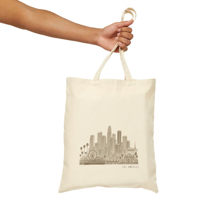 Los Angeles USA Tote Bag - Minimalist Skyline