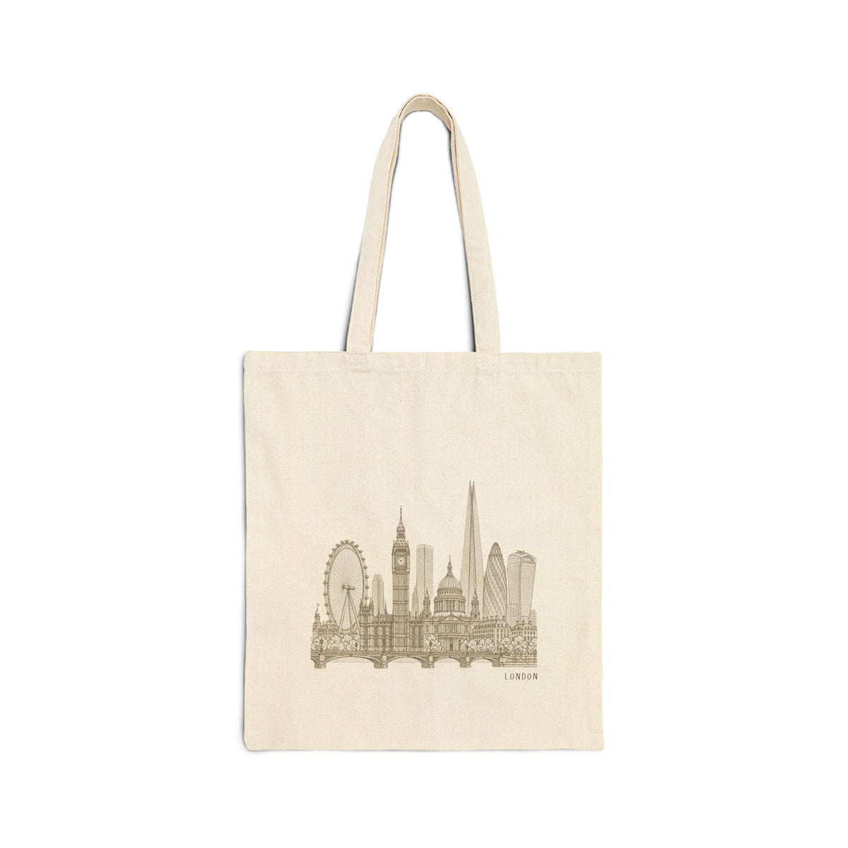 London England Tote Bag - Minimalist Skyline