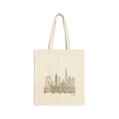 London England Tote Bag - Minimalist Skyline