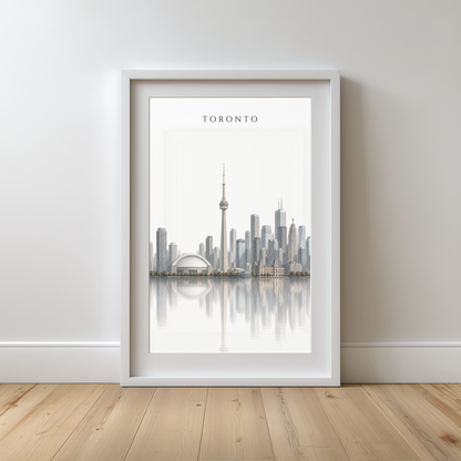 Toronto Canada Travel Wall Art - Skyline (Unframed)