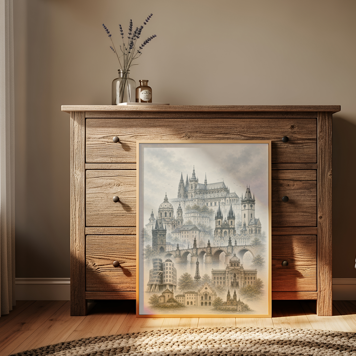 Prague Czech Republic Travel Wall Art - Landmarks (Digital Download)