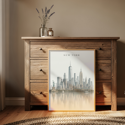 New York USA Travel Wall Art - Skyline (Digital Download)