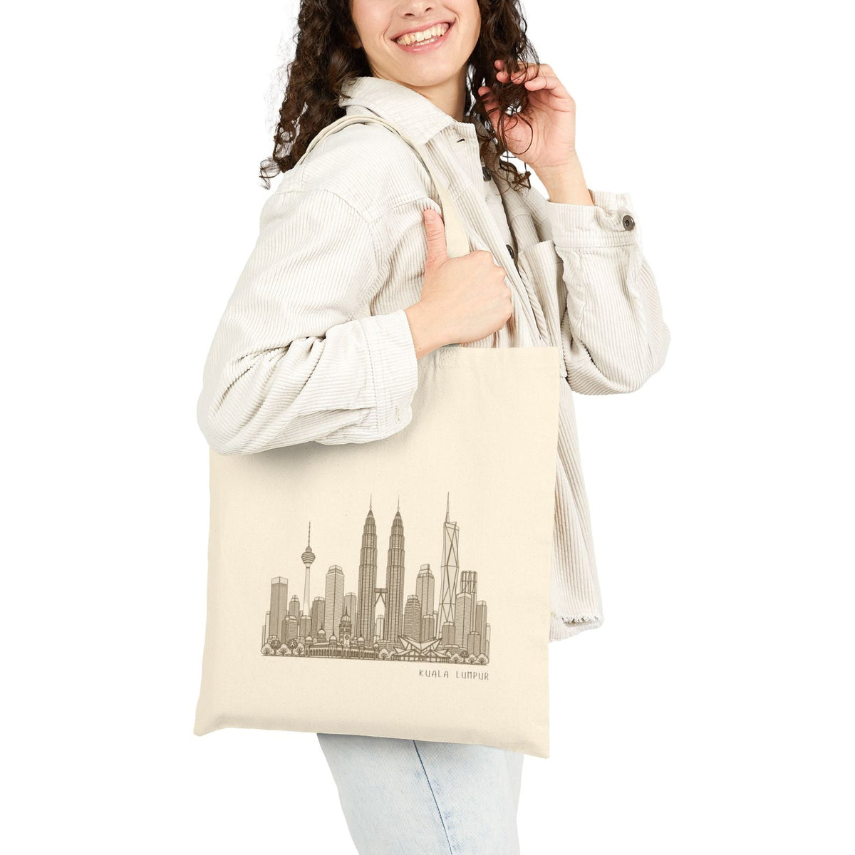 Kuala Lumpur Malaysia Tote Bag - Minimalist  Skyline