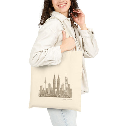 Kuala Lumpur Malaysia Tote Bag - Minimalist  Skyline