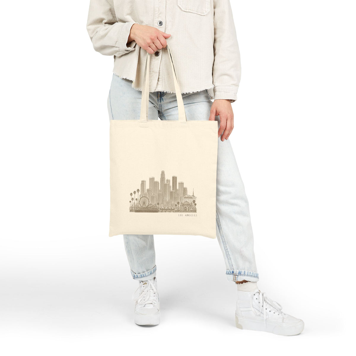 Los Angeles USA Tote Bag - Minimalist Skyline