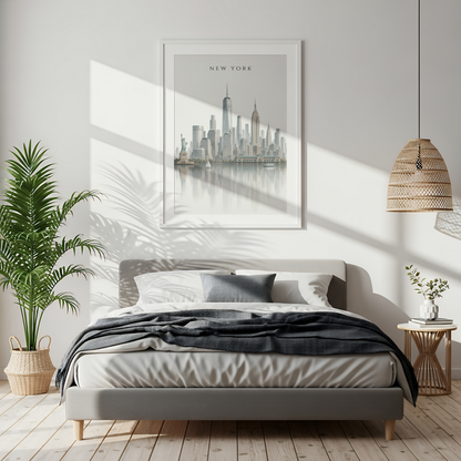 New York USA Travel Wall Art - Skyline (Unframed)