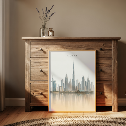 Dubai UAE Travel Wall Art - Skyline (Digital Download)