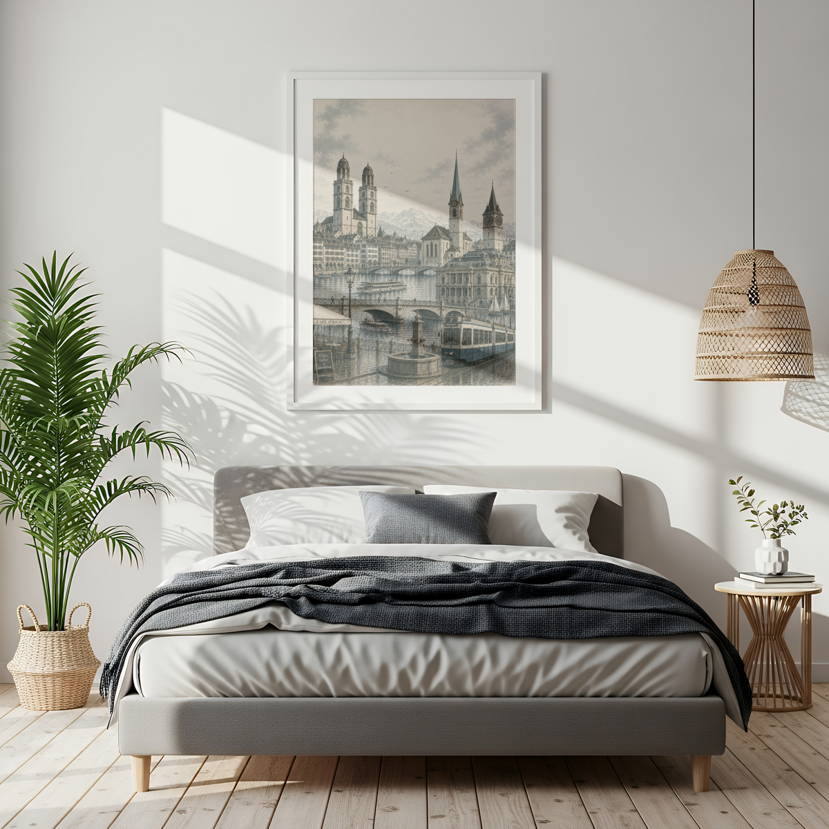 Zurich Switzerland Travel Wall Art - Landmarks (Digital Download)