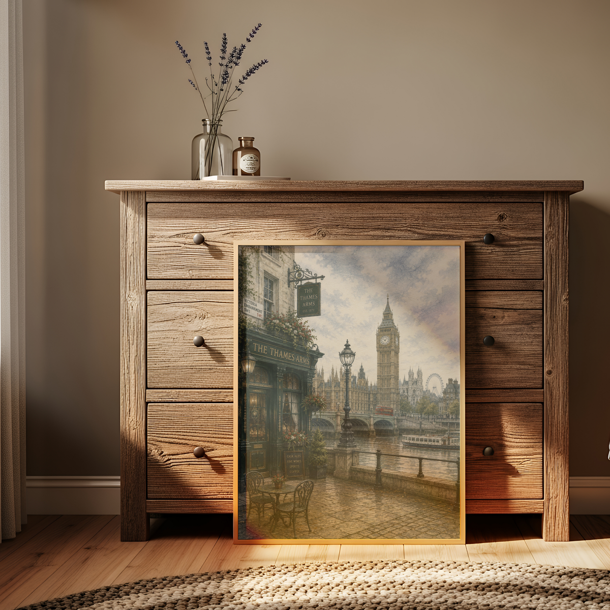 London England Travel Wall Art - Vintage (Digital Download)