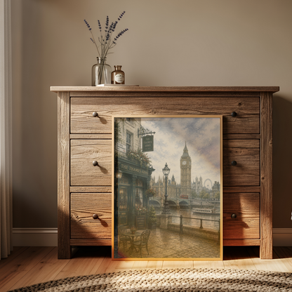 London England Travel Wall Art - Vintage (Digital Download)