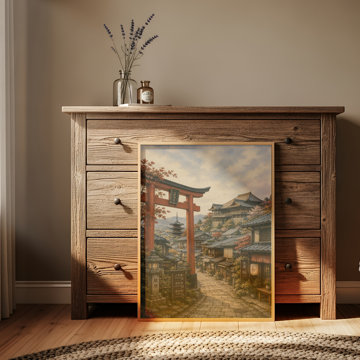Kyoto Japan Travel Wall Art - Vintage (Digital Download)