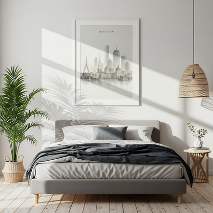 Boston USA Travel Wall Art - Skyline (Digital Download)
