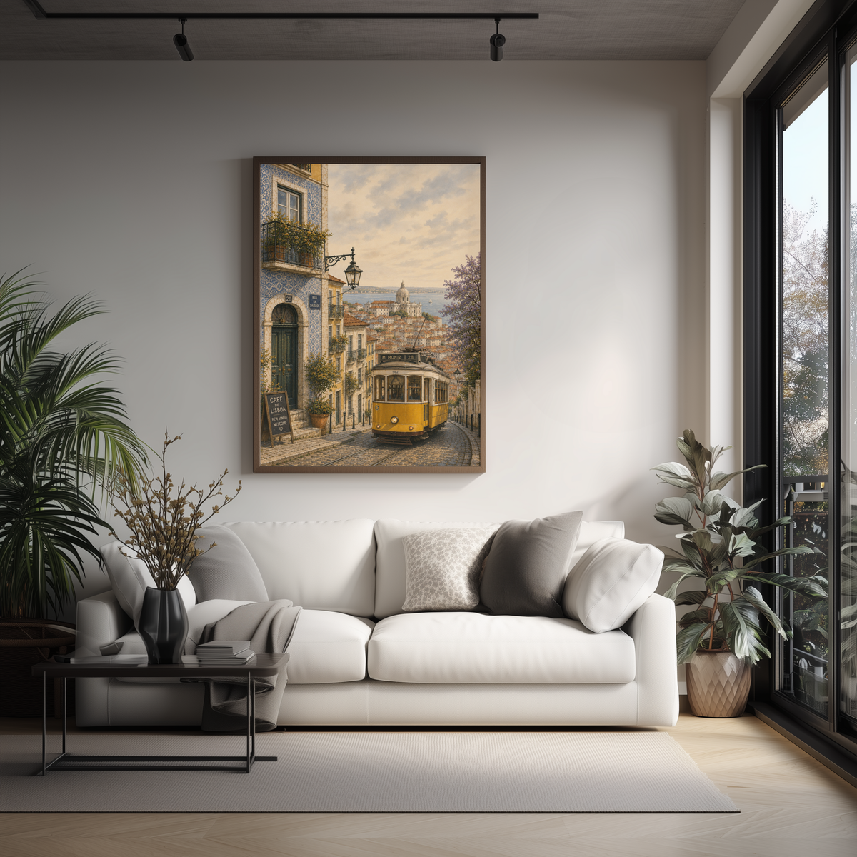 Lisbon Portugal Travel Wall Art - Vintage (Digital Download)