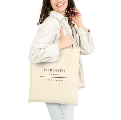 Toronto Canada Tote Bag - Minimalist Typography