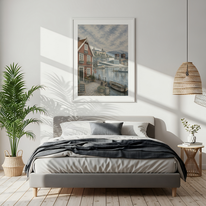 Oslo Norway Travel Wall Art - Vintage (Digital Download)