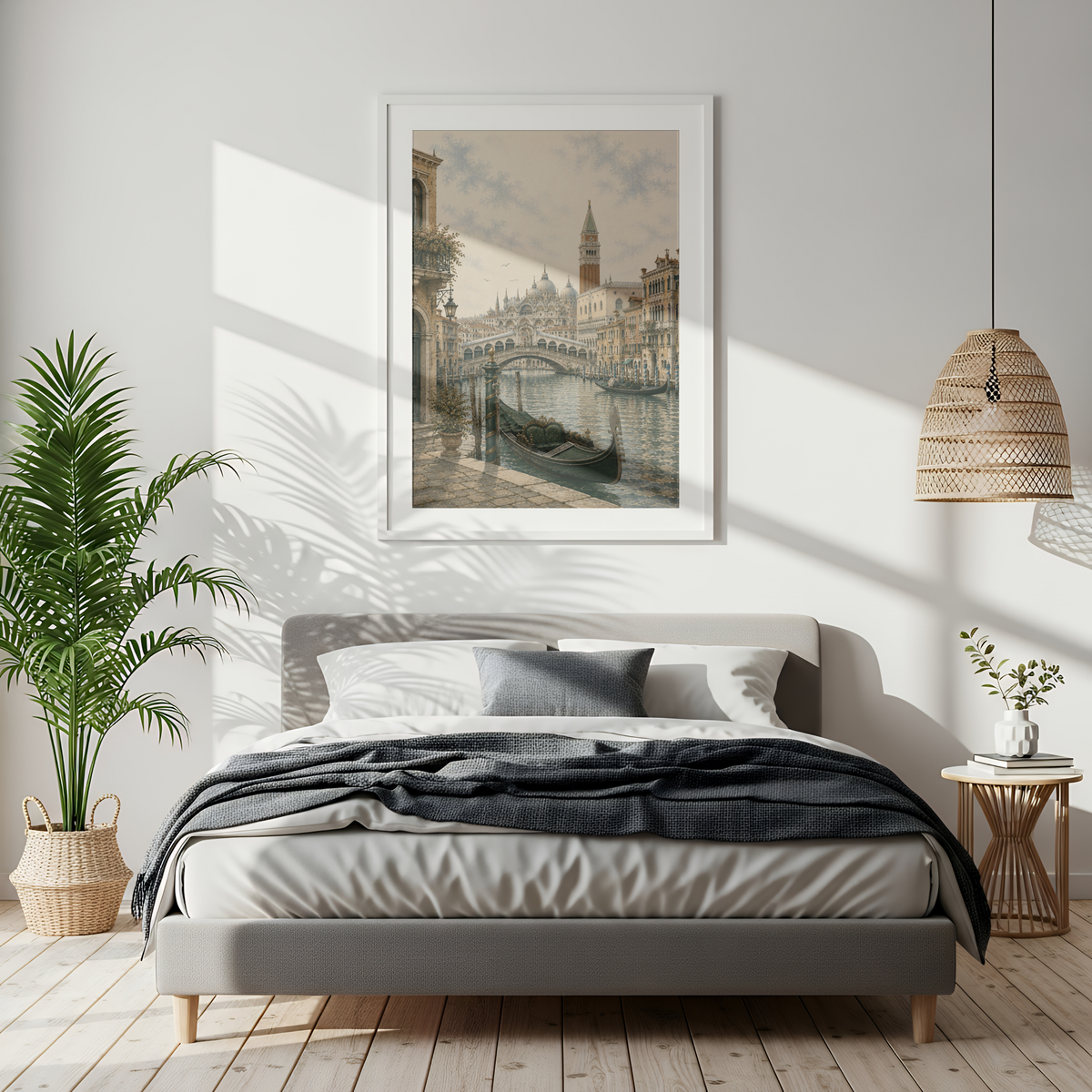 Venice Italy Travel Wall Art - Vintage (Unframed)