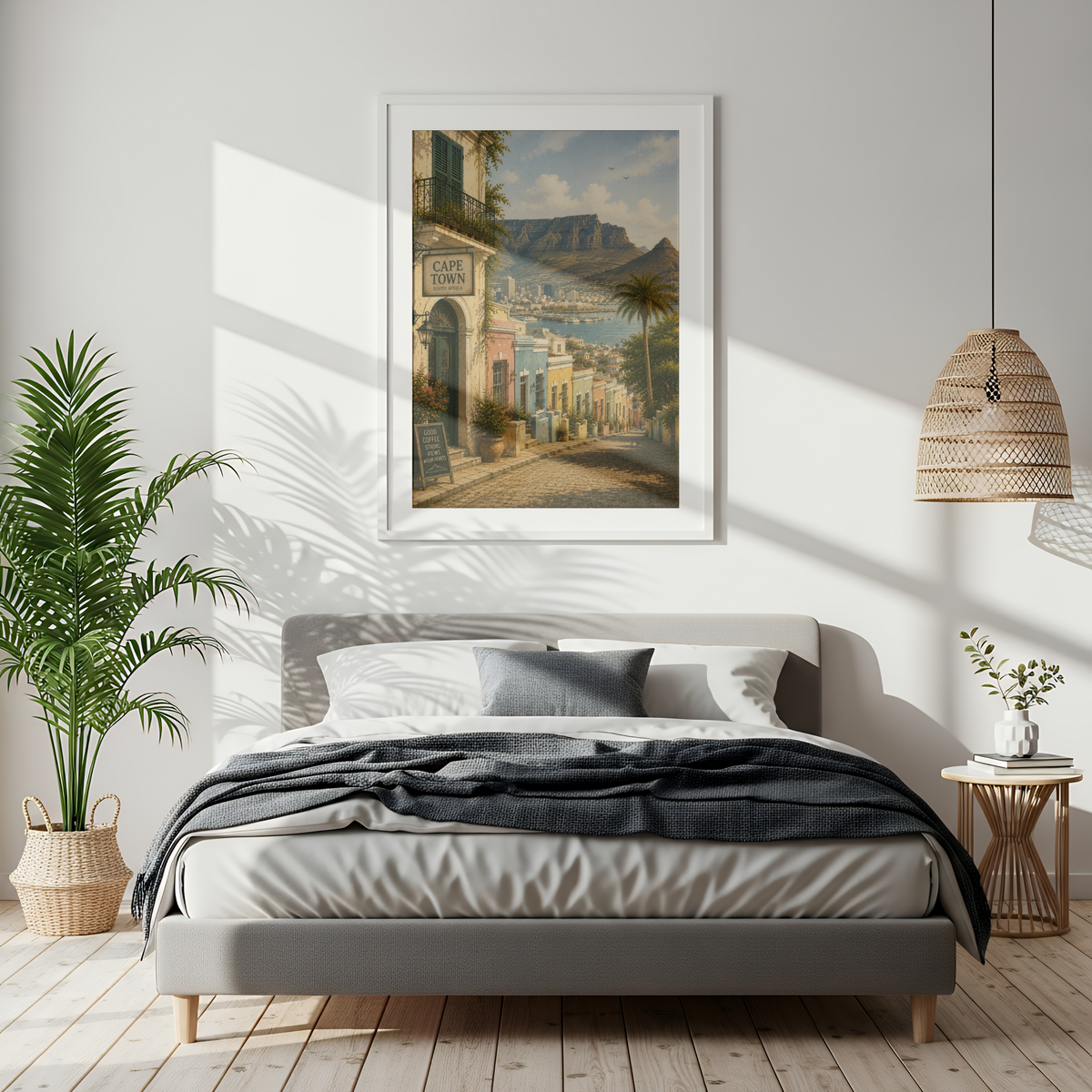 Cape Town South Africa Travel Wall Art - Vintage (Digital Download)