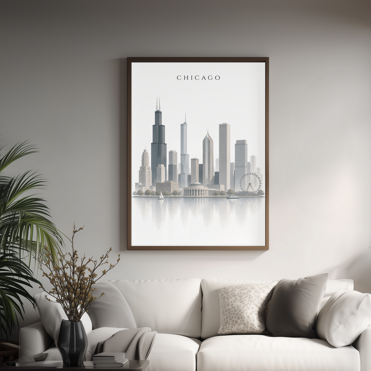 Chicago USA Travel Wall Art - Skyline (Digital Download)