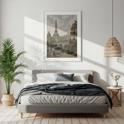 Paris France Travel Wall Art - Vintage (Unframed)