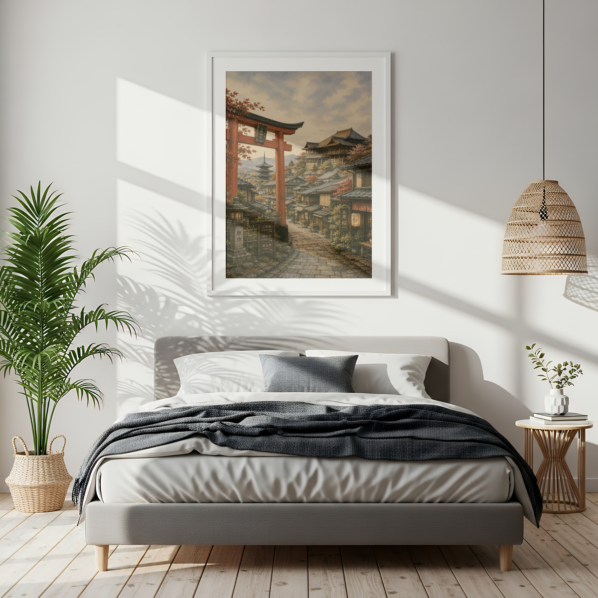 Kyoto Japan Travel Wall Art - Vintage (Unframed)