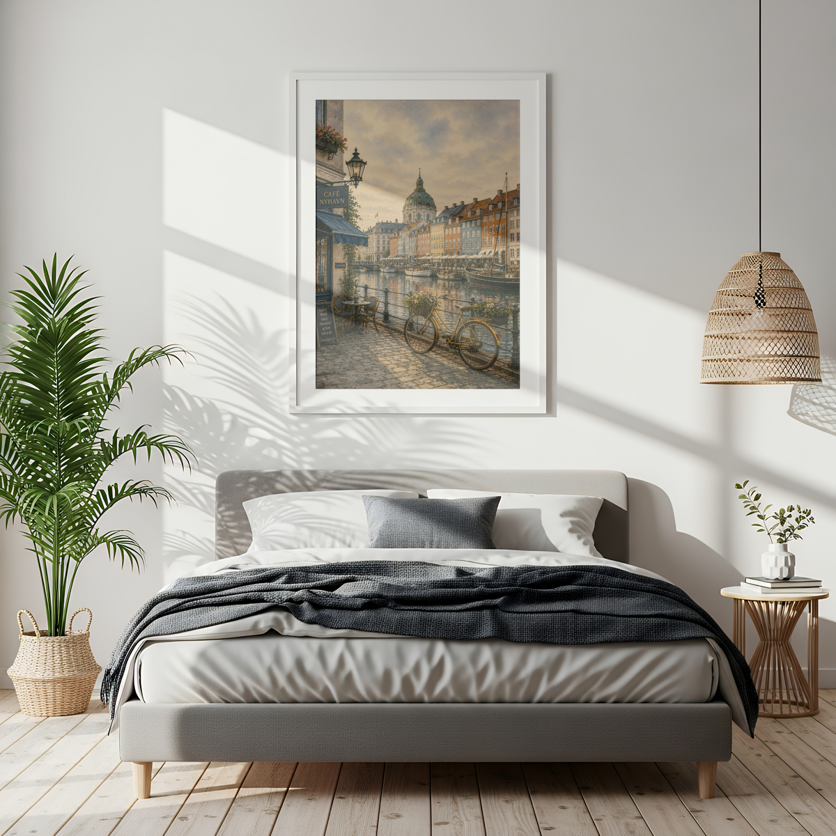 Copenhagen Denmark Travel Wall Art - Vintage (Digital Download)
