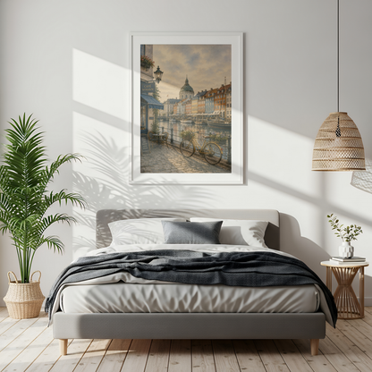 Copenhagen Denmark Travel Wall Art - Vintage (Digital Download)