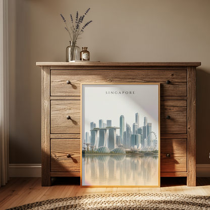 Singapore Wall Art - Skyline (Unframed)