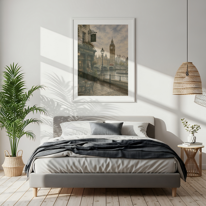 London England Travel Wall Art - Vintage (Digital Download)