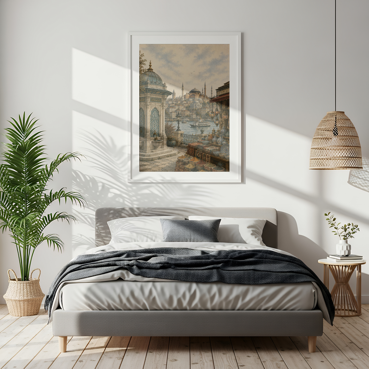 Istanbul Türkiye Travel Wall Art – Vintage (Unframed)