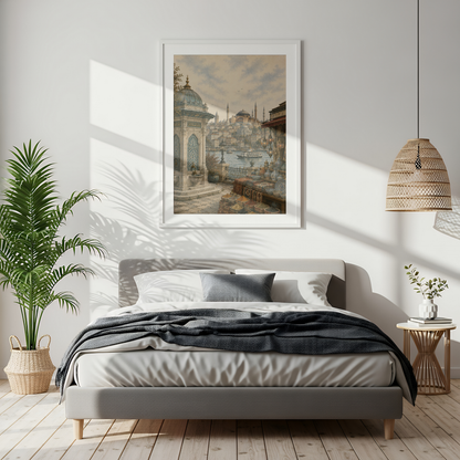 Istanbul Türkiye Travel Wall Art – Vintage (Unframed)