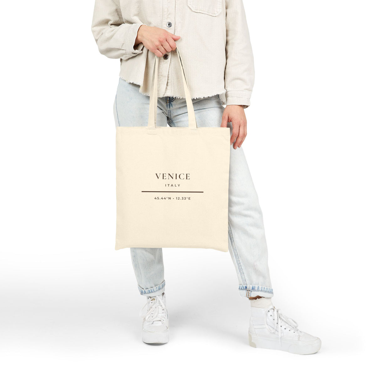 Venice Italy Tote Bag - Minimalist Typography
