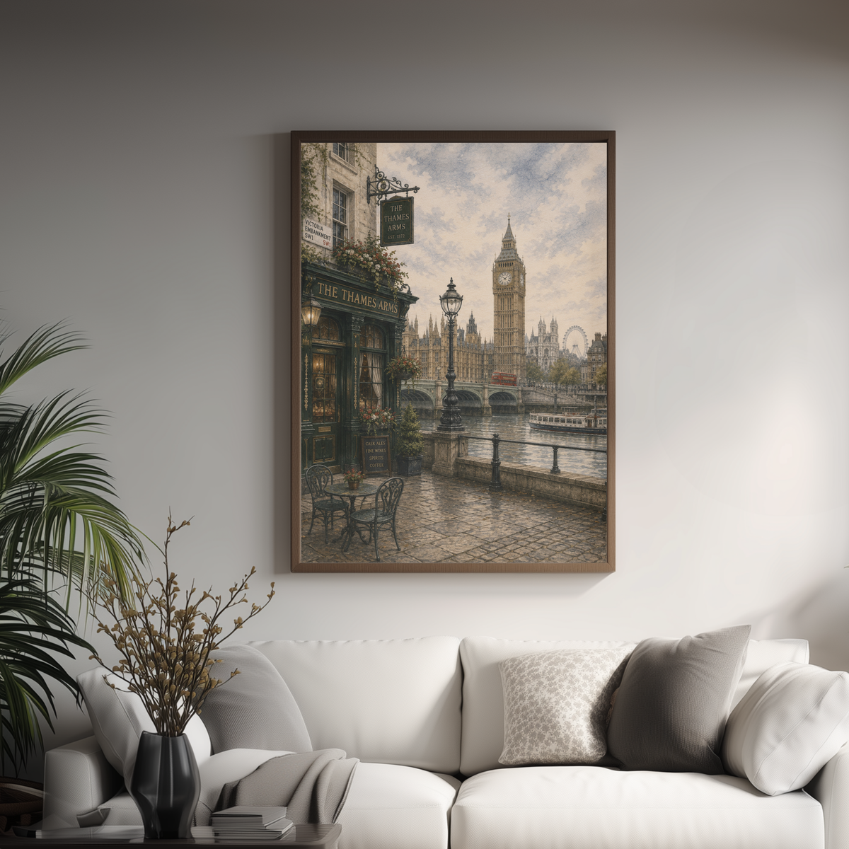 London England Travel Wall Art - Vintage (Digital Download)