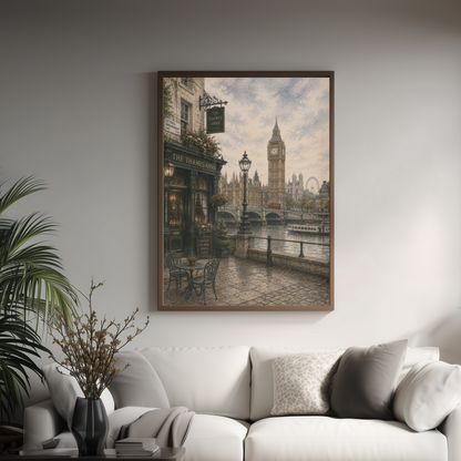 London England Travel Wall Art - Vintage (Digital Download)