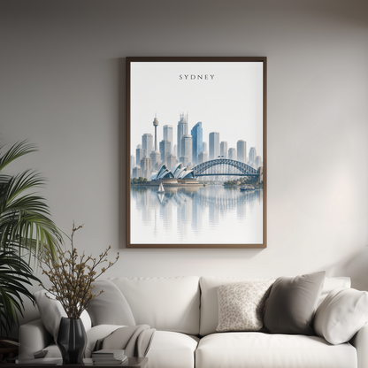 Sydney Australia Travel Wall Art - Skyline (Digital Download)