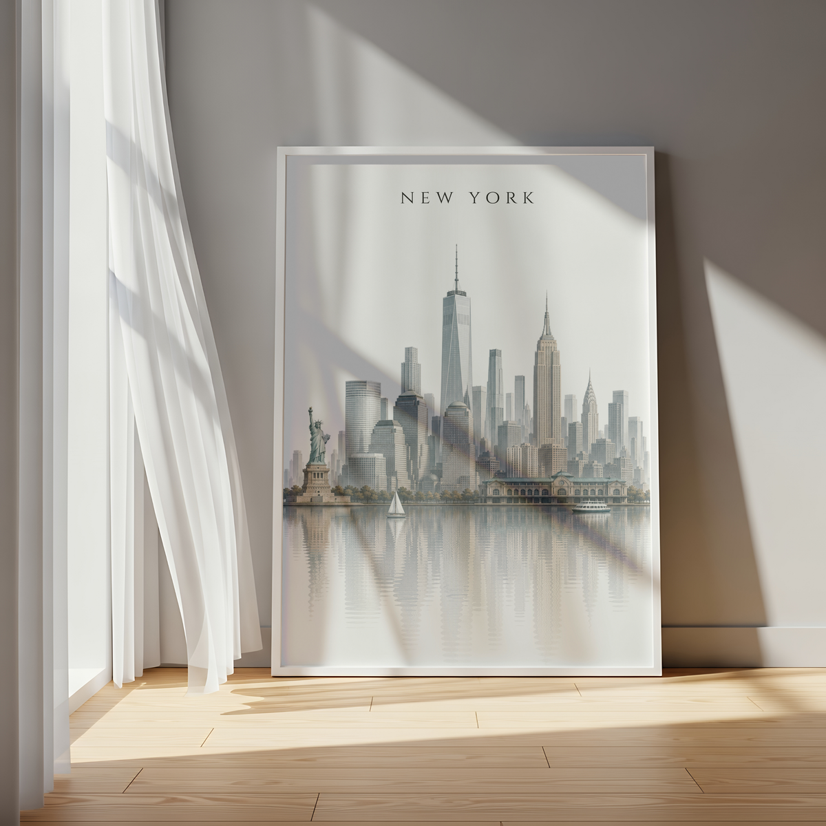 New York USA Travel Wall Art - Skyline (Digital Download)