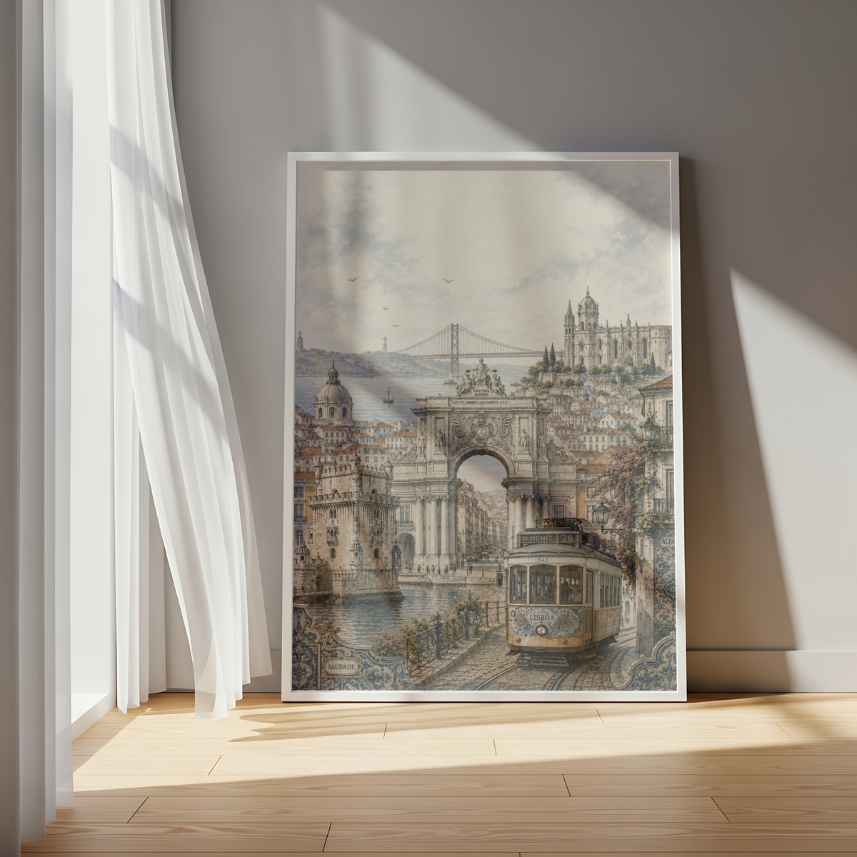 Lisbon Portugal Travel Wall Art - Landmarks (Digital Download)